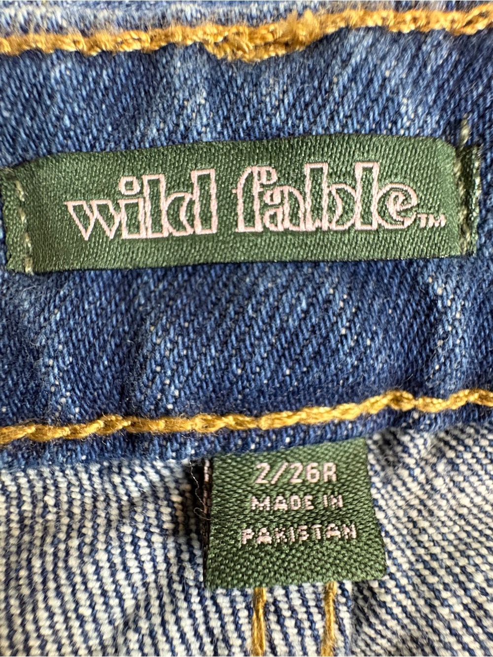 Wild Fable Baggy Wide Leg Jeans Blue Fluid Print Swirl Warped Psychedelic Y2K S - Picture 5 of 8